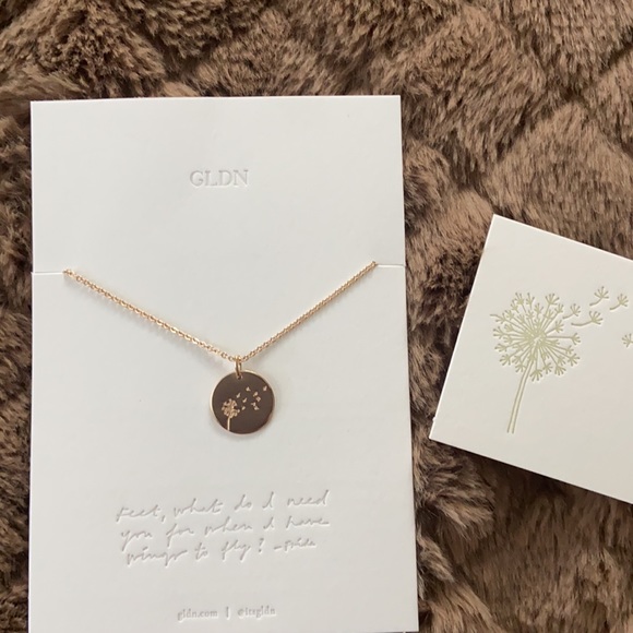 ✨ Gorgeous 14k Gold Dandelion Necklace ✨ - Picture 3 of 7